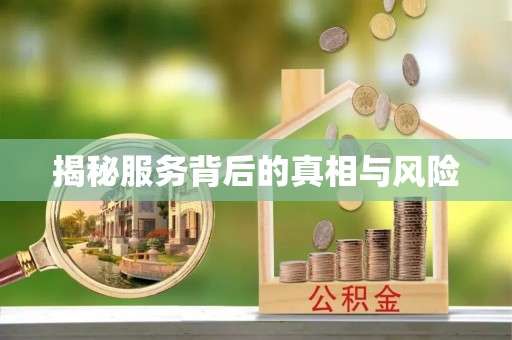 北屯揭秘服务背后的真相与风险